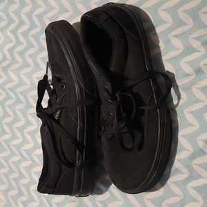 Black on black Vans